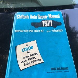 Chilton’s Auto Repair Manual 1971 American Cars 1964-1971 +Volkswagen